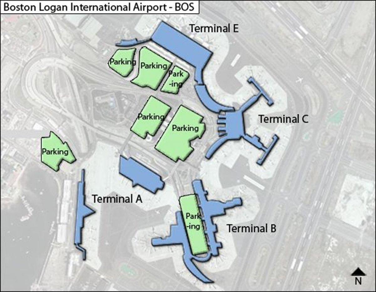 kaart van Logan lughawe terminale c