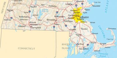 Kaart van Boston vsa