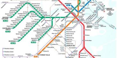 Kaart van MBTA