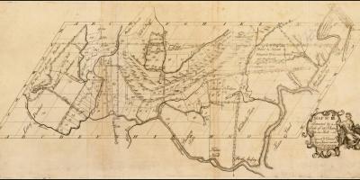 Kaart van die koloniale Boston